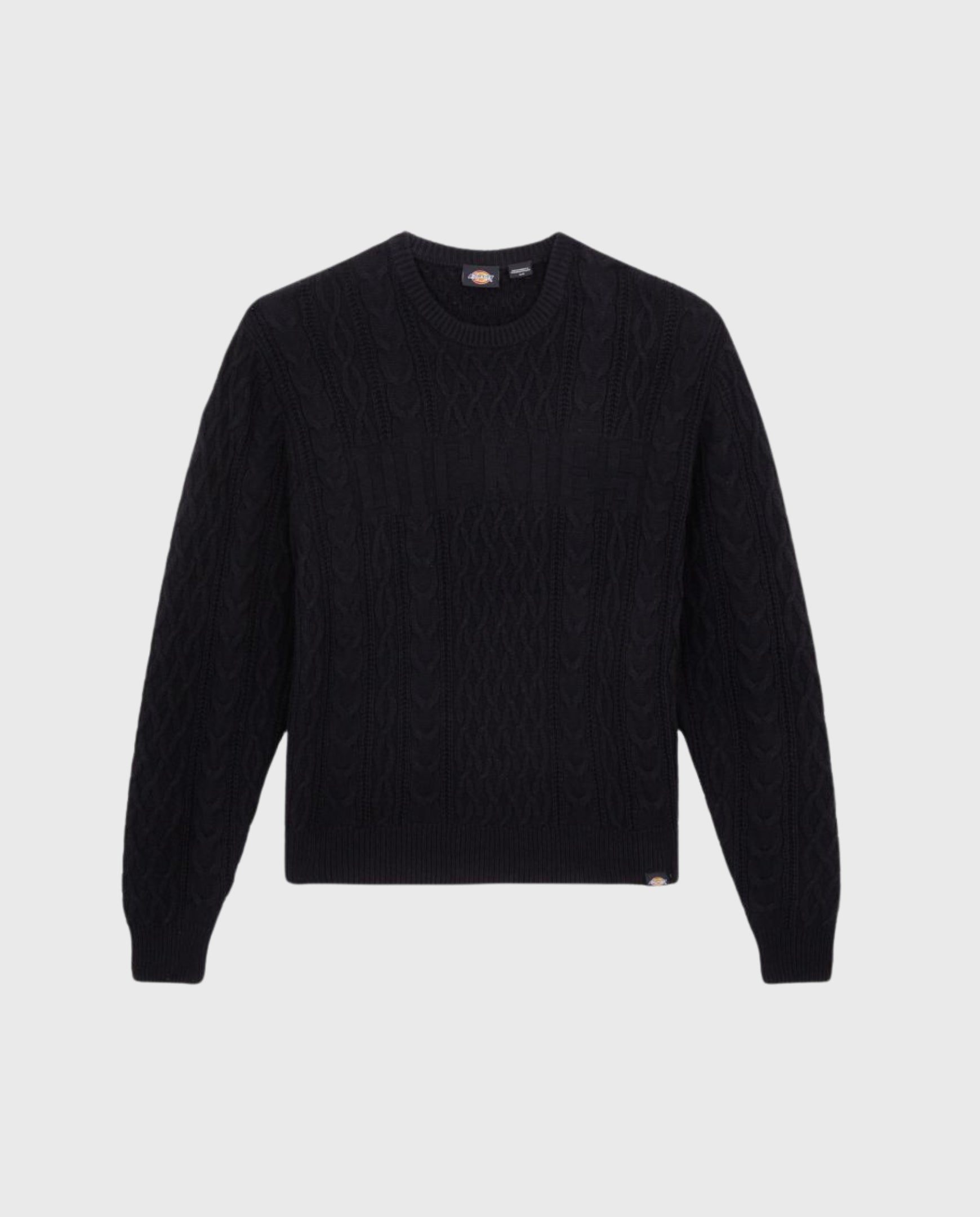 Dickies Script Cable Sweater Black