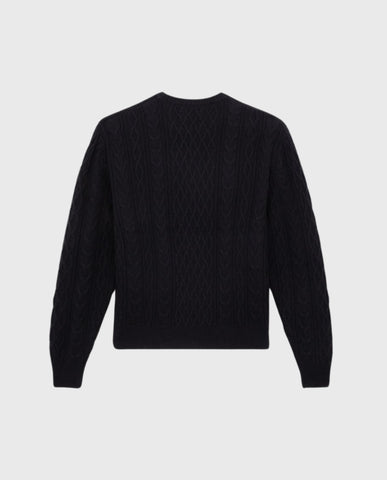 Dickies Script Cable Sweater Black