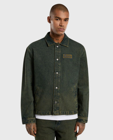 Lewistown Denim Jacket Green Tone Fade