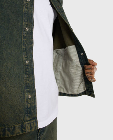 Lewistown Denim Jacket Green Tone Fade