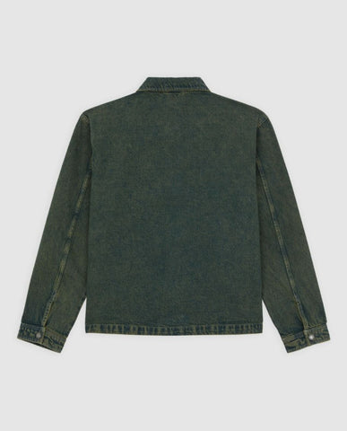 Lewistown Denim Jacket Green Tone Fade