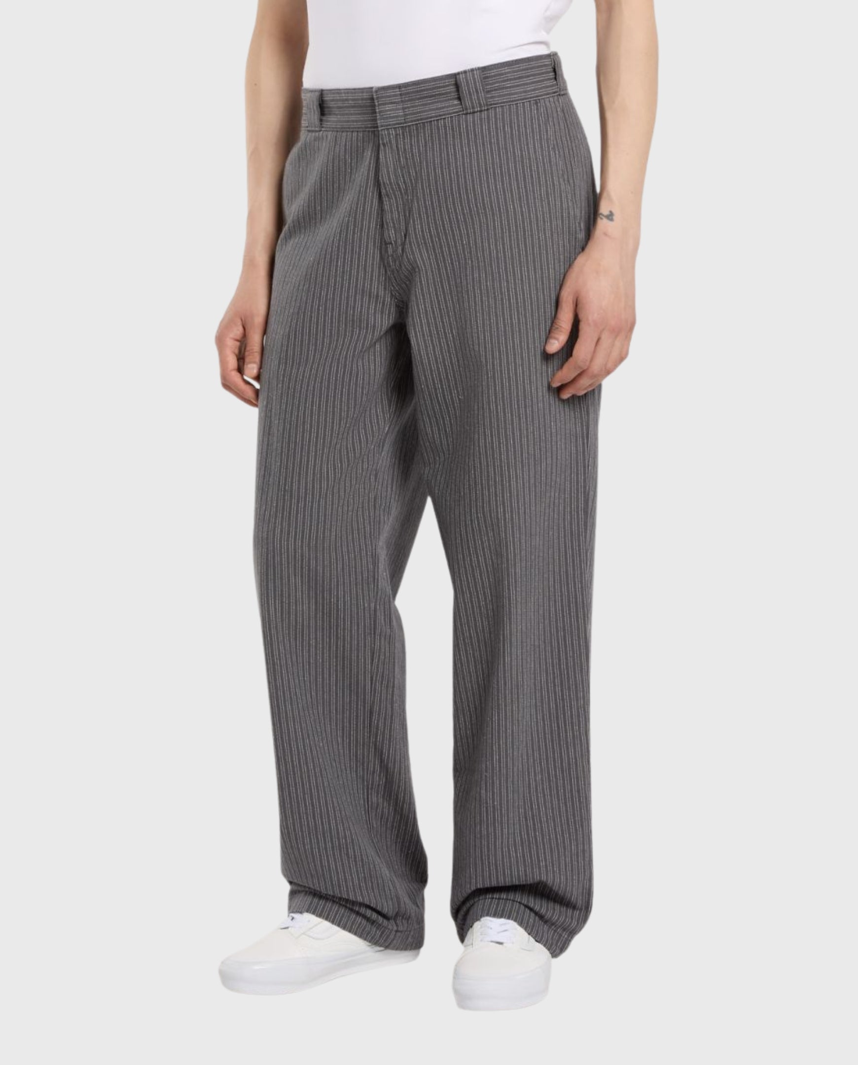 Lima Pinstripe Pant Charcoal