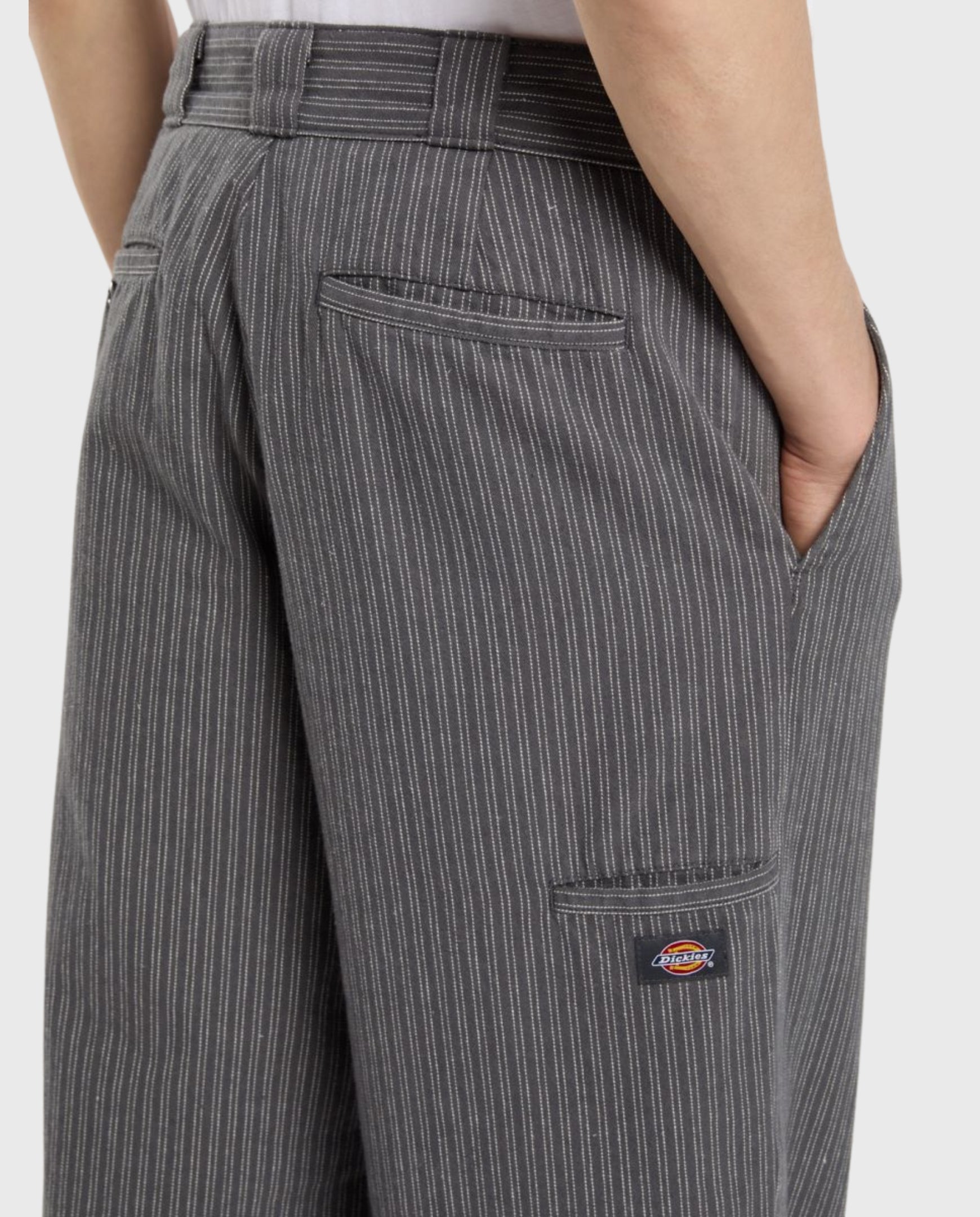 Lima Pinstripe Pant Charcoal