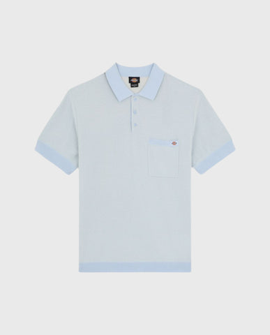 Rocky Knit Polo Whitecap Gray