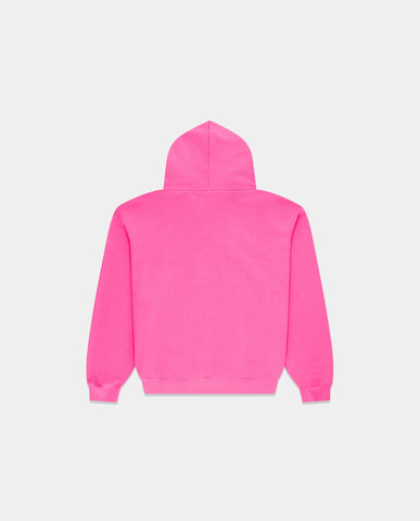 Distressed Pink Hoodie