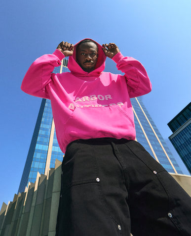 Distressed Pink Hoodie