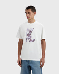 Felted Flower Tee Optical White