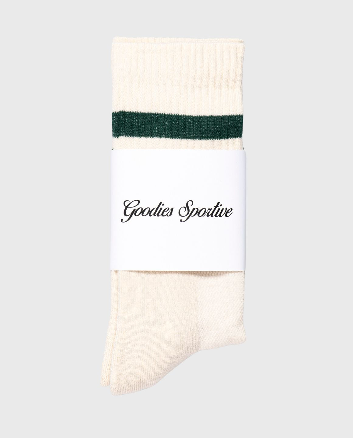 Goodies Sportive Green Striped Sock 90s | Noble