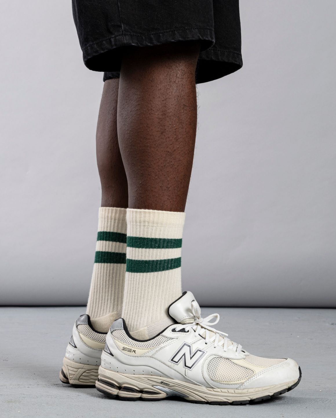 Goodies Sportive Green Striped Sock 90s | Noble