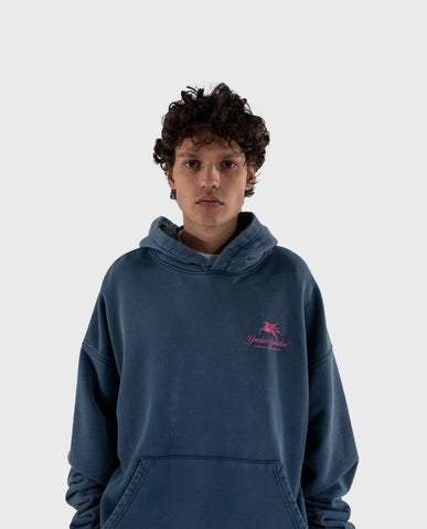 Washed Premium Blue Hoodie