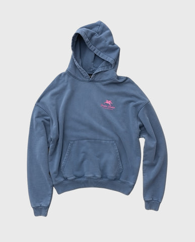 Washed Premium Blue Hoodie