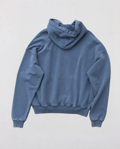 Washed Premium Blue Hoodie