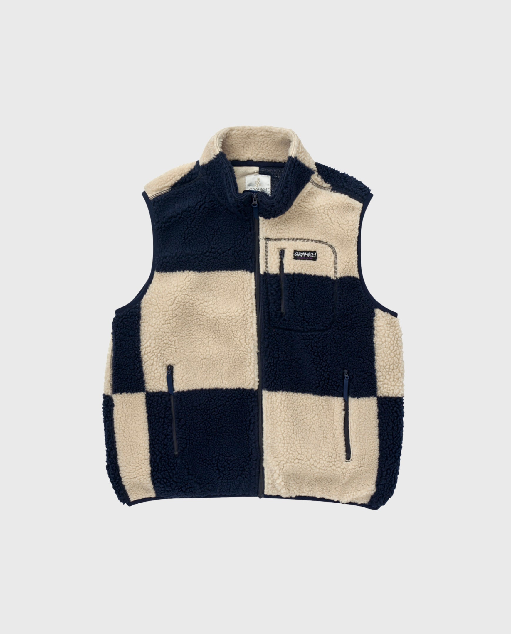 Gramicci Checkered Sherpa Vest