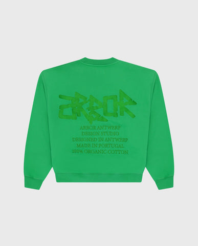 Arbor Antwerp Green Metalic Crewneck | Noble