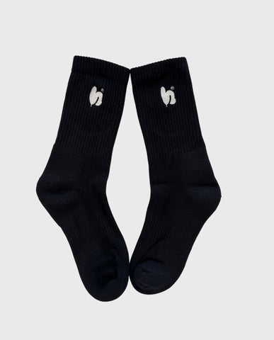 Hype Temple Socks Black