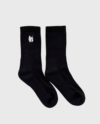 Hype Temple Socks Black