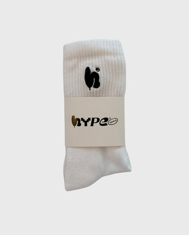 Hype Temple Socks White