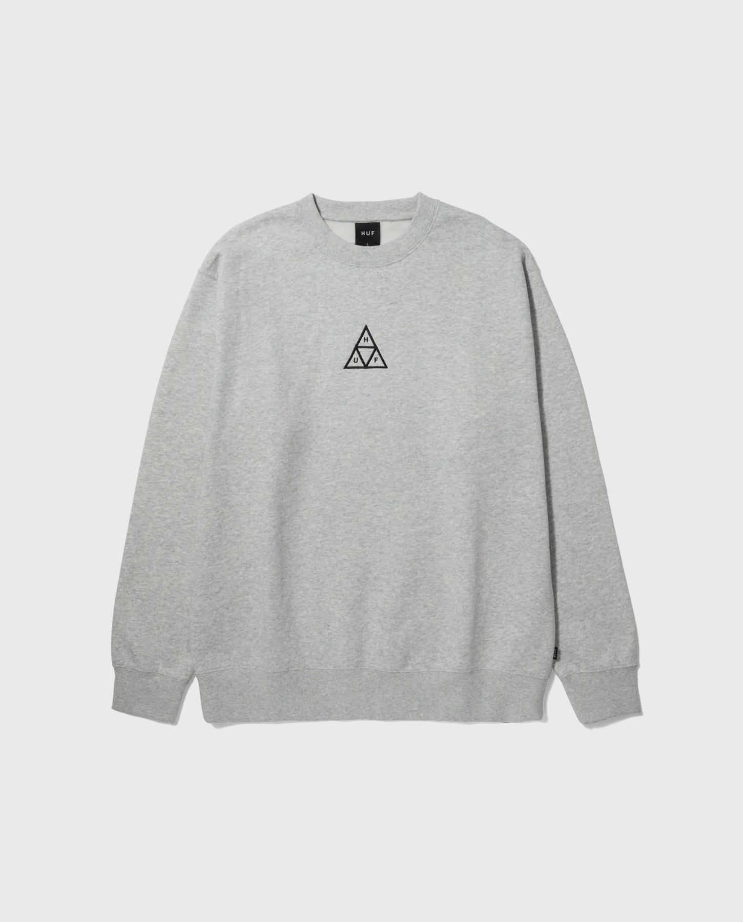 HUF HUF Set Triple Triangle Crewneck - Heather Grey | Noble