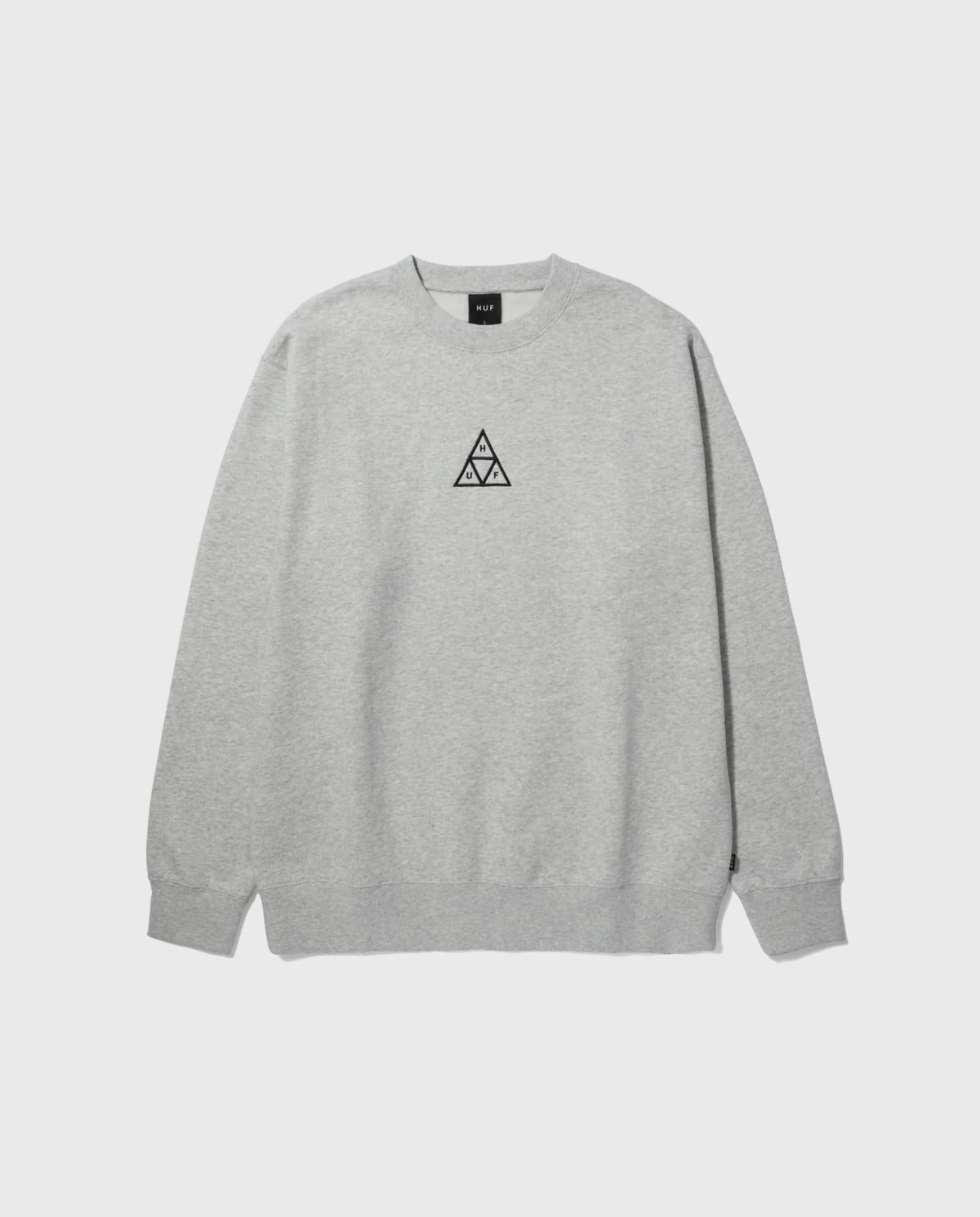 HUF HUF Set Triple Triangle Crewneck - Heather Grey | Noble