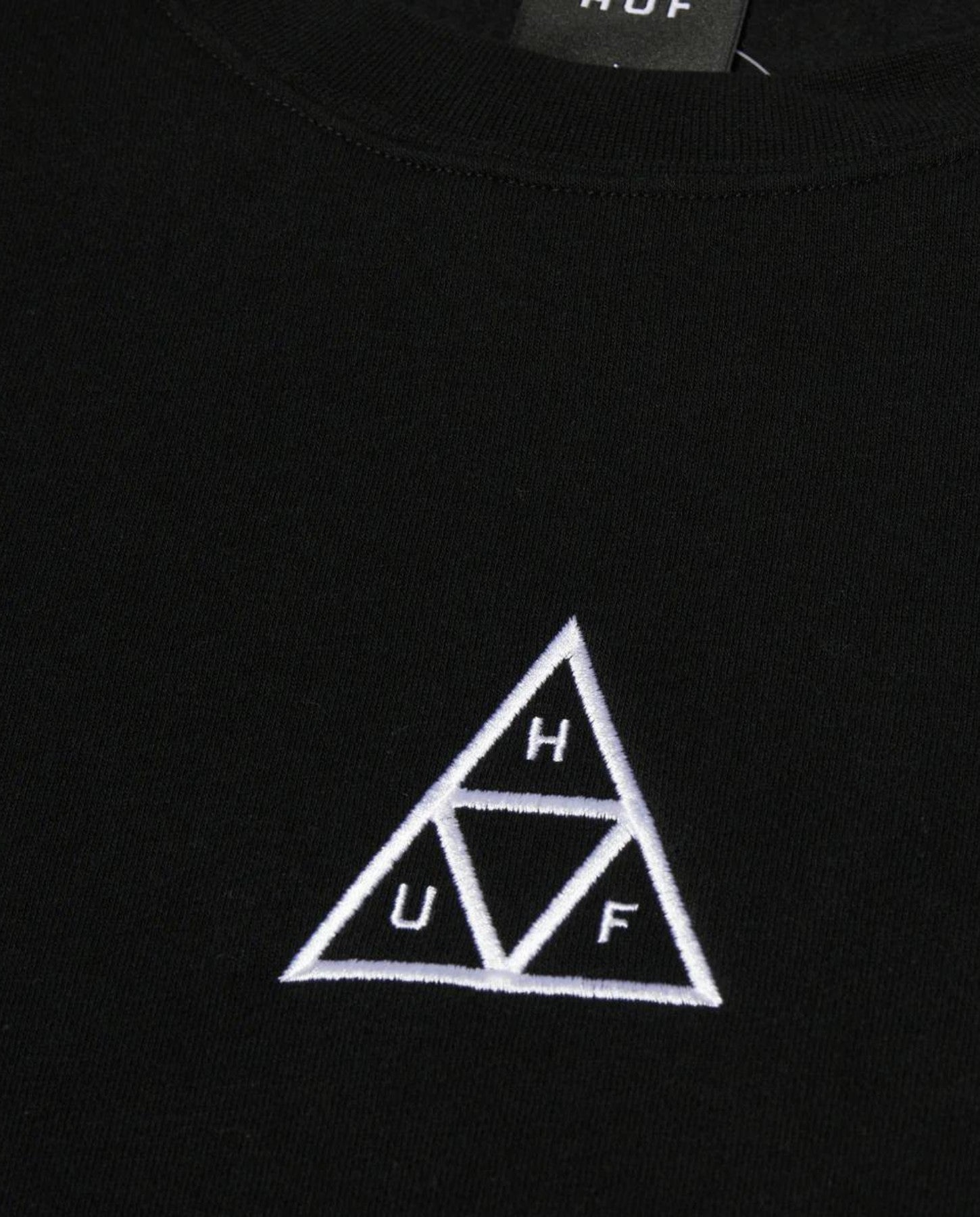 HUF HUF Set Triple Triangle Crewneck - Black | Noble