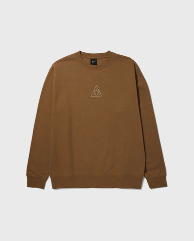 HUF HUF Set Triple Triangle Crewneck - Camel | Noble