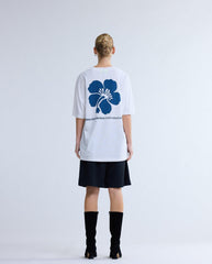 Hibiscus T-Shirt Washed White