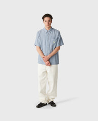 Apollo Striped Shirt Pool Blue