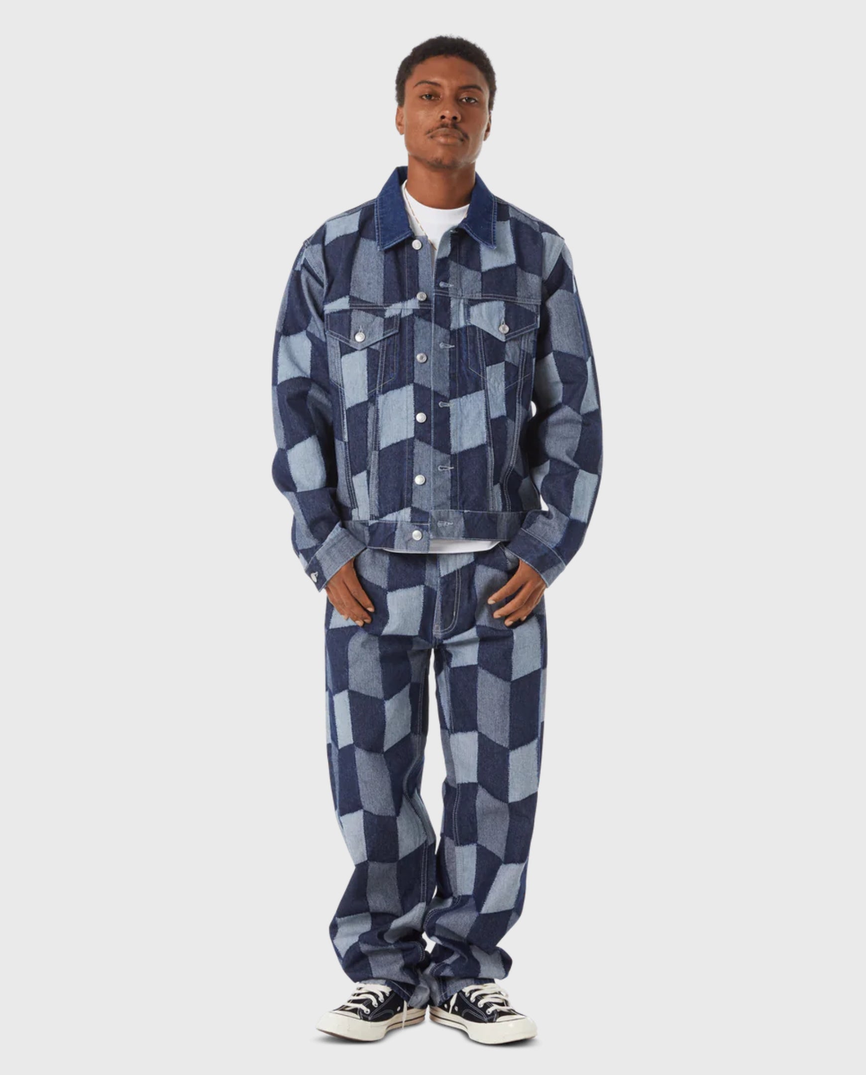 Patchwork Denim Pant