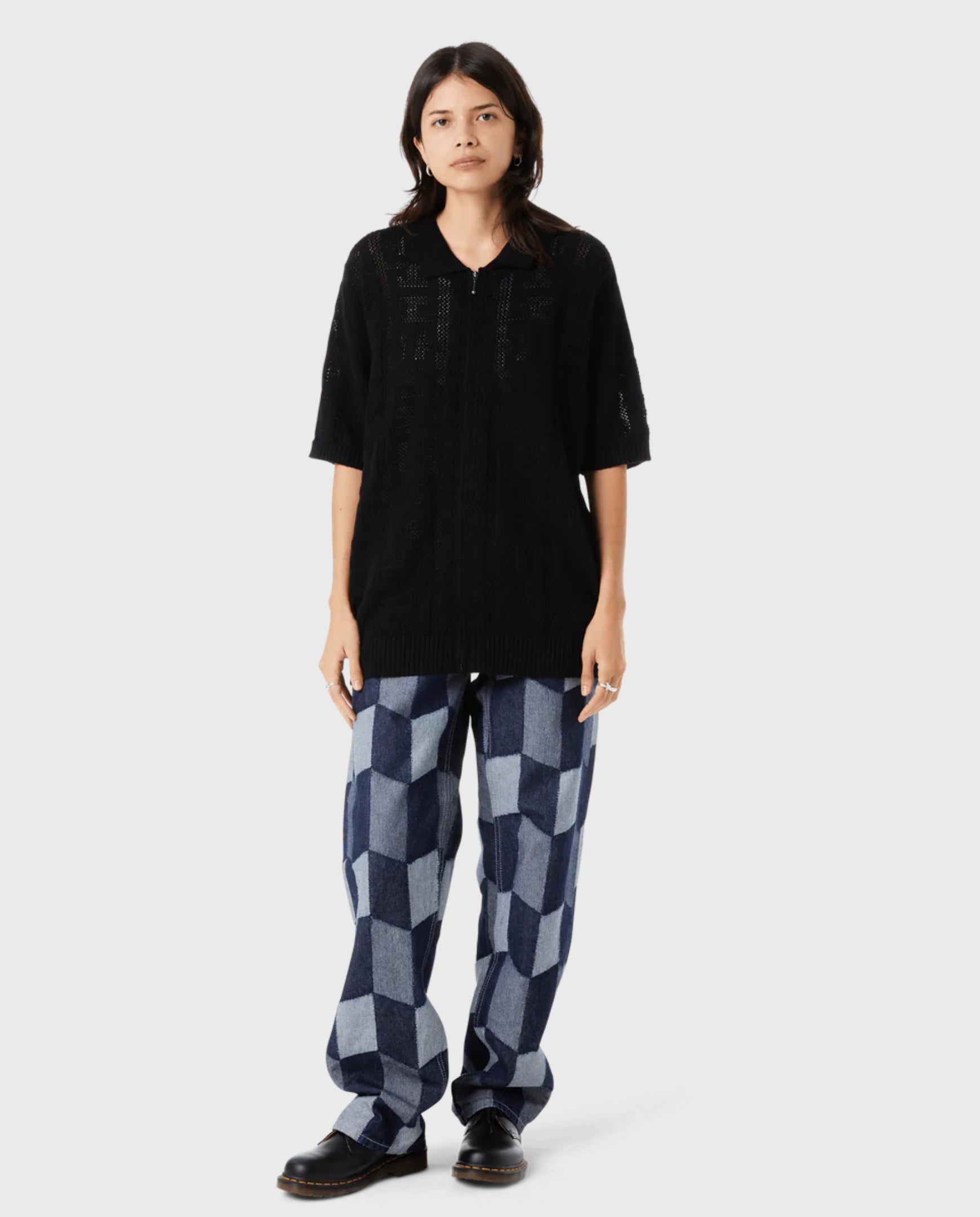 Patchwork Denim Pant