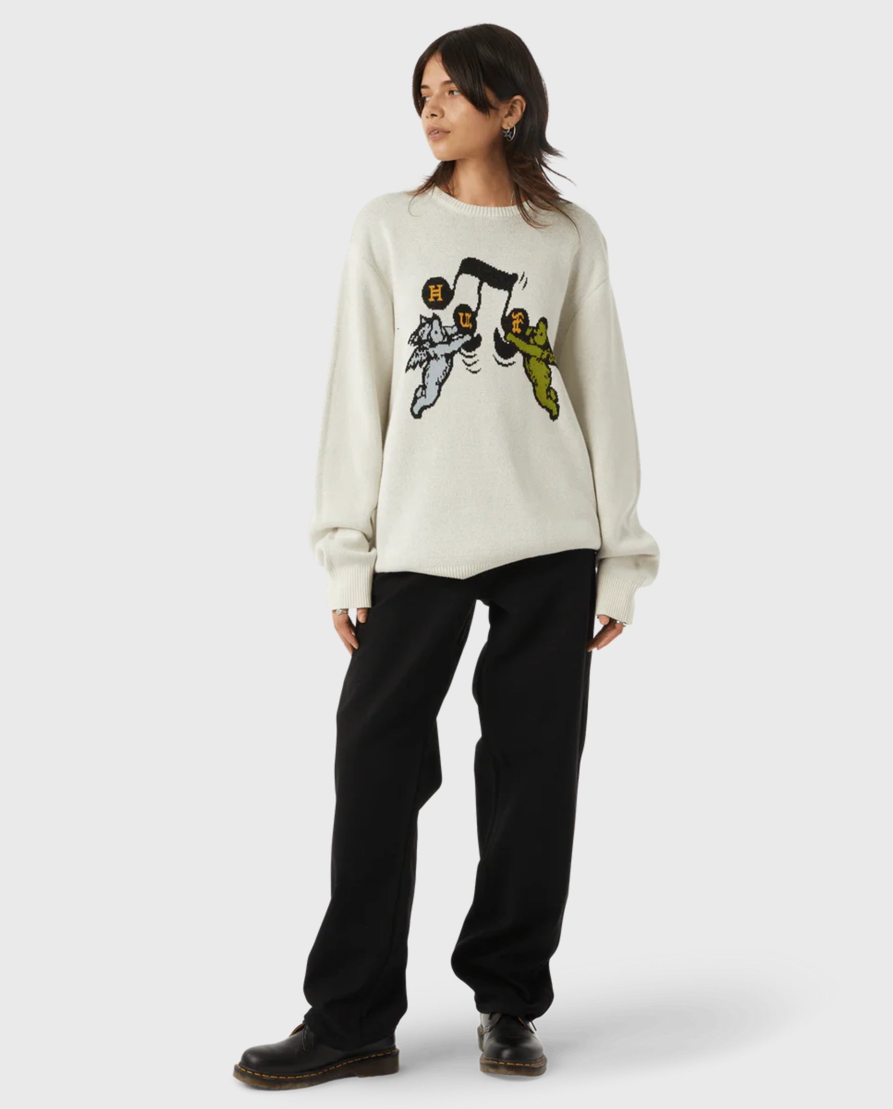 Song Intarsia Sweater Linen