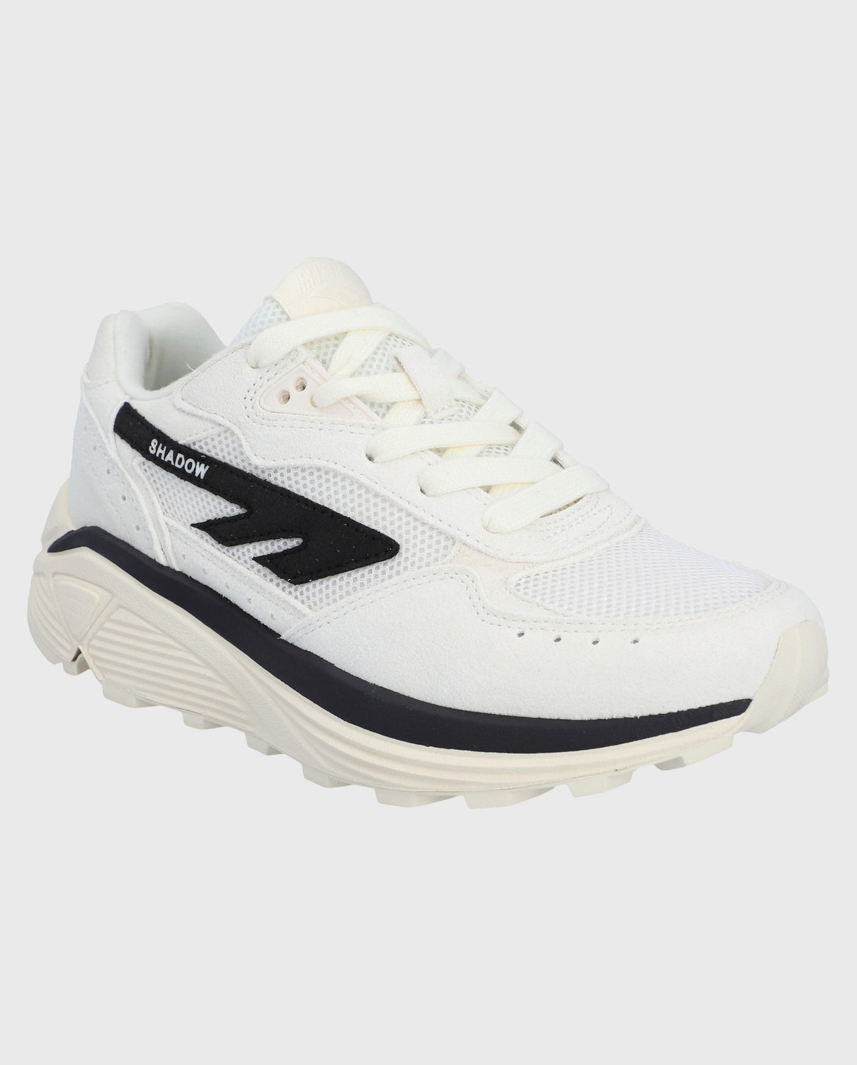 Hi-Tec Shadow Gardenia sneaker, wit met zwarte accenten en veters