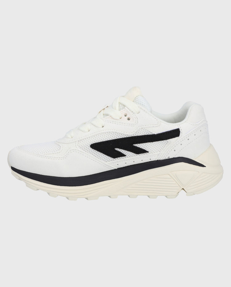 Hi-Tec Shadow Gardenia sneaker, witte bovenkant met zwarte logo en dikke zool