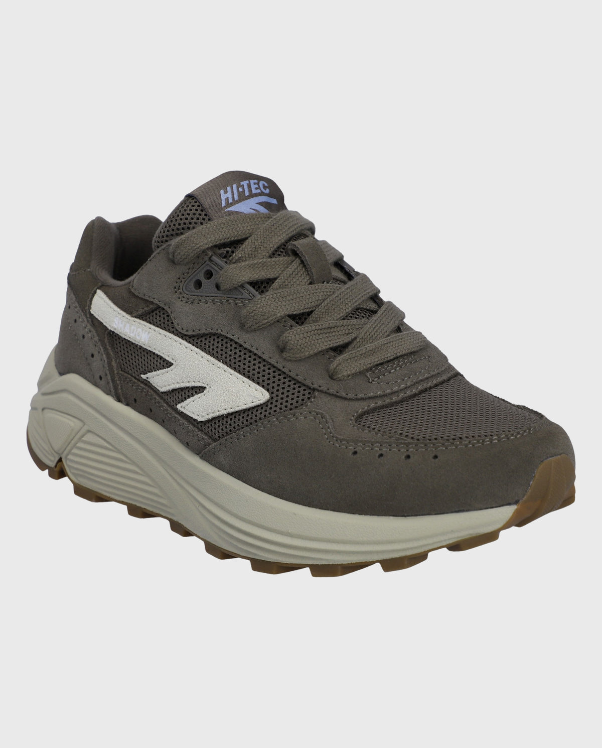 Hi-Tec Shadow bungee veterschoen, donkergrijs met witte zijlogo’s en dikke zool