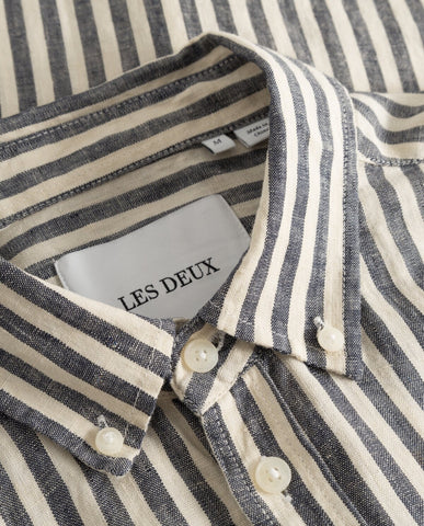 Les Deux Kristian Linen B.D. Shirt | Noble