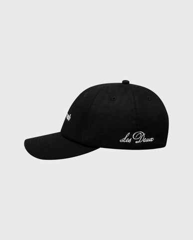 Les Deux Newspaper Dad Cap Zwart | Noble