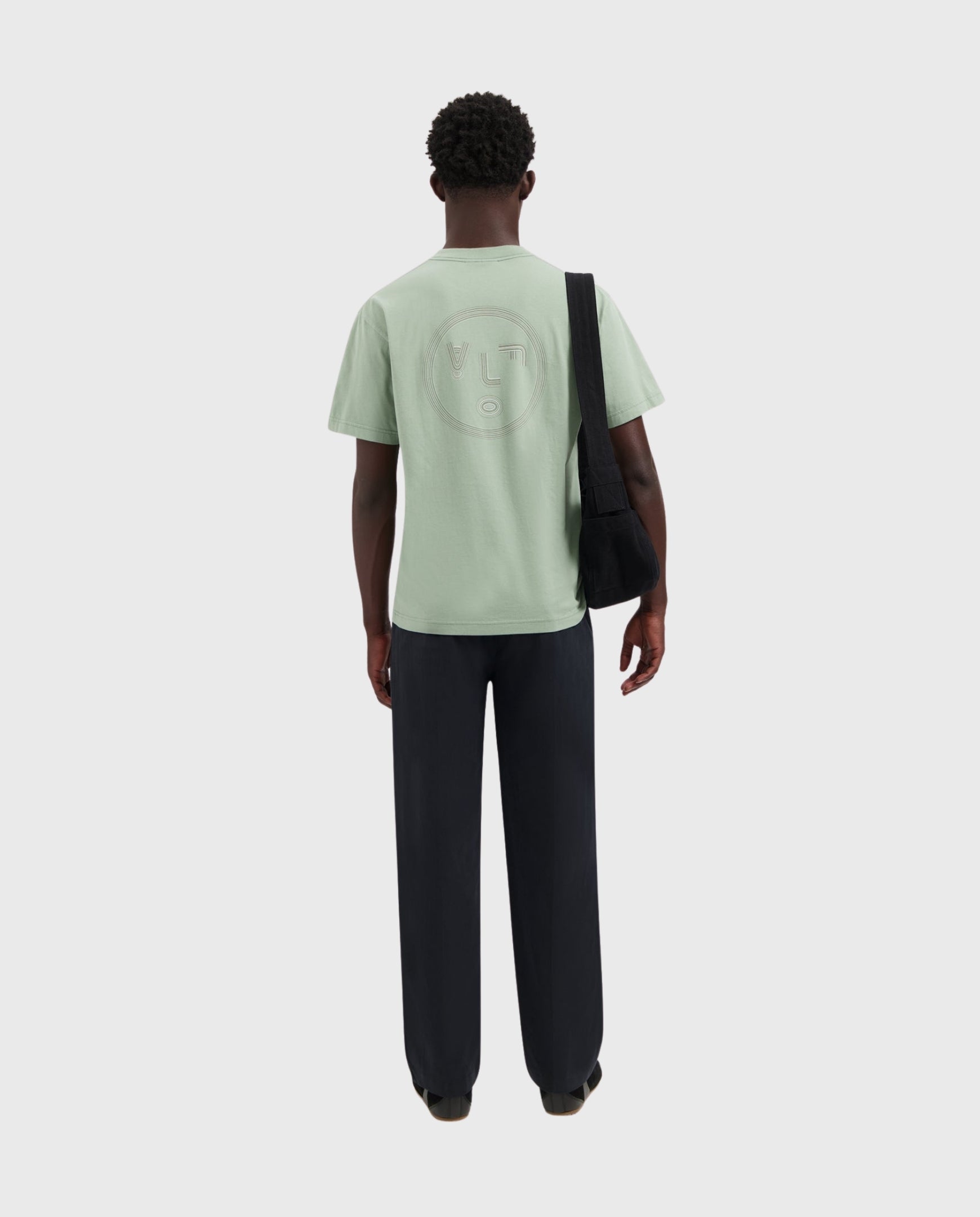 Lined Face T-Shirt Green Milieu