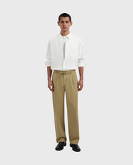 Linen Blend Relaxed Shirts Optical White