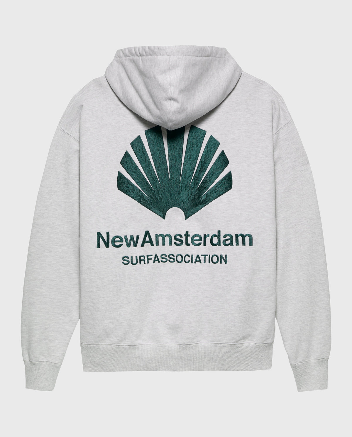 Logo Hoodie Ash/Bottle Green