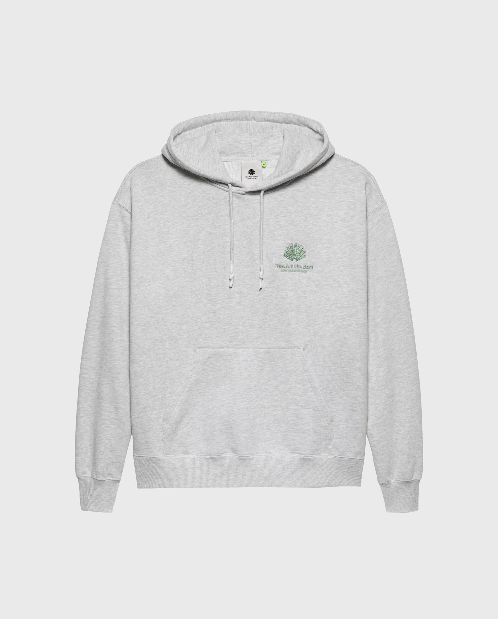 Logo Hoodie Ash/Teal
