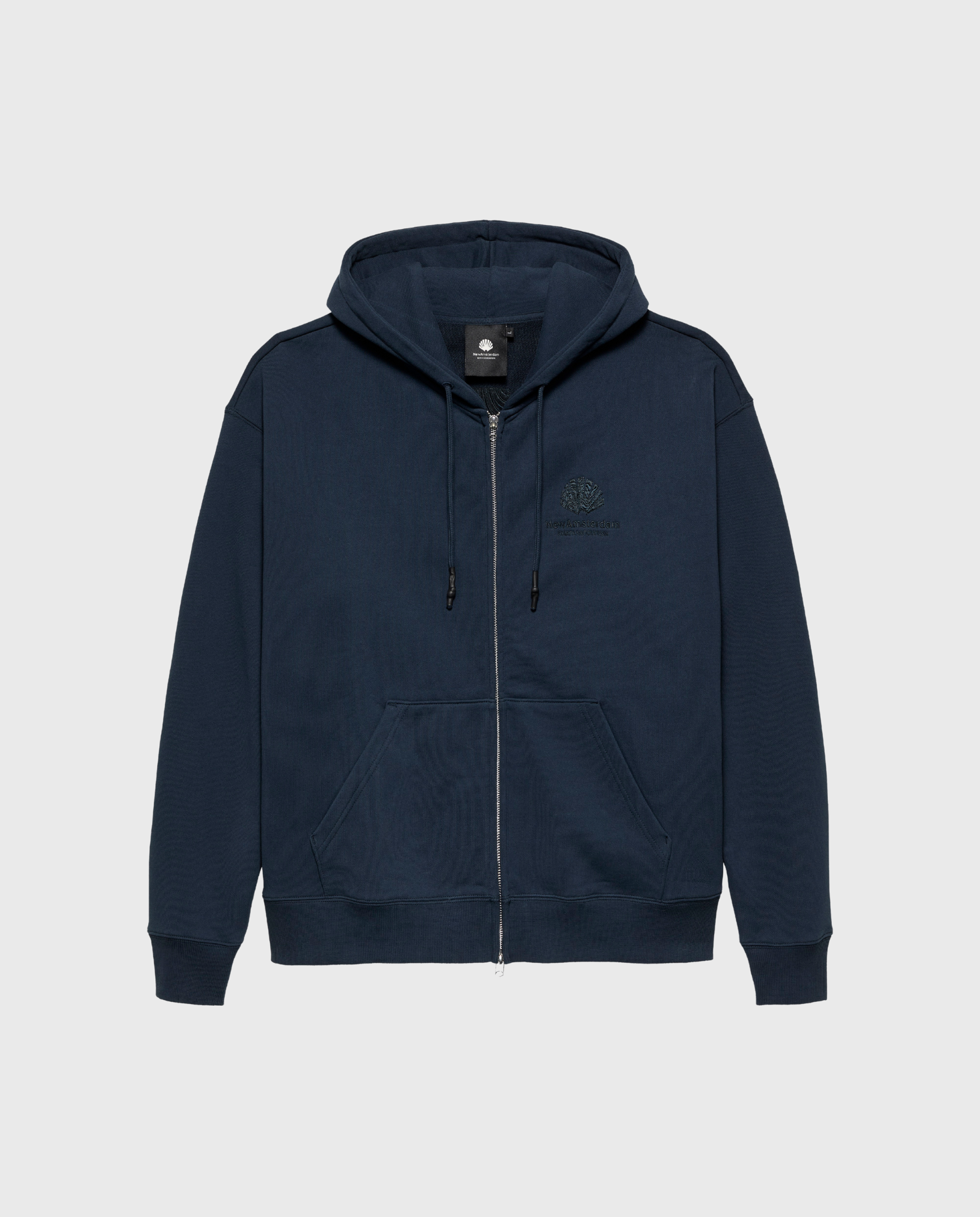 Logo Hoodie Zip-Up Navy/Night