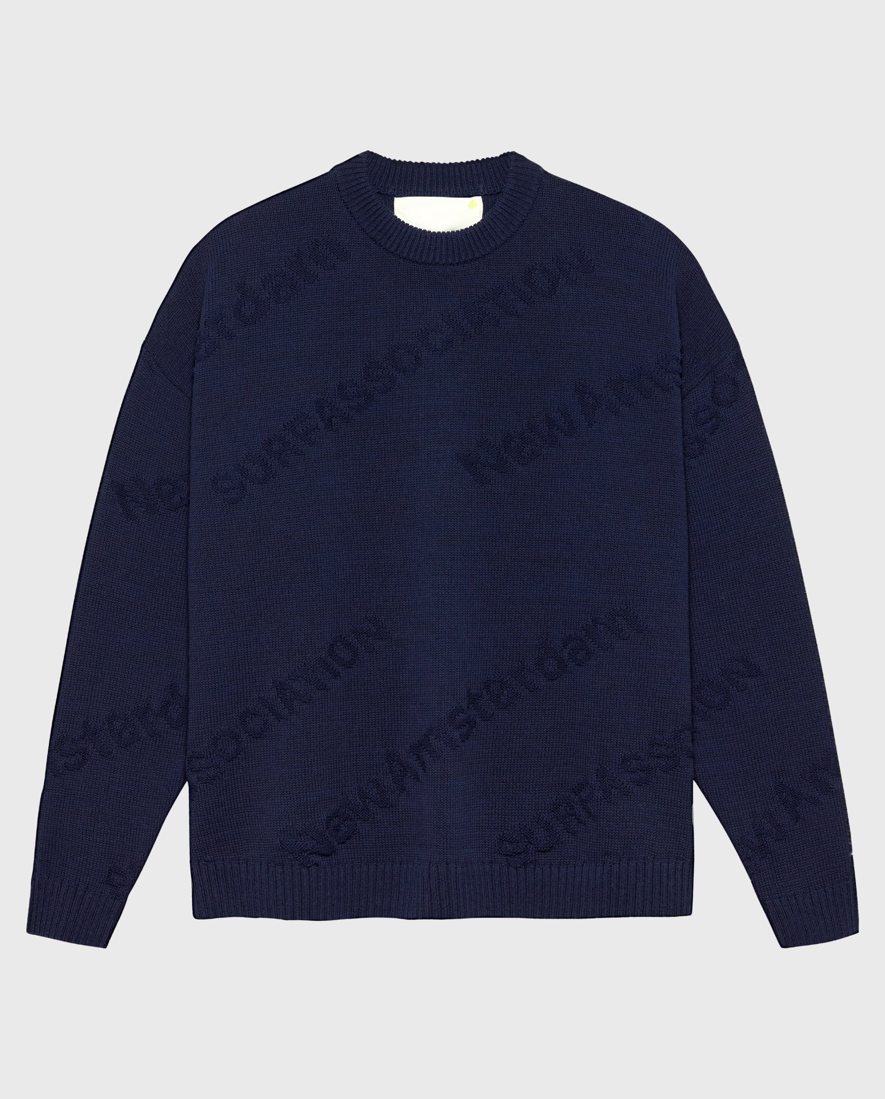 Logo Jacquard Crewneck Night