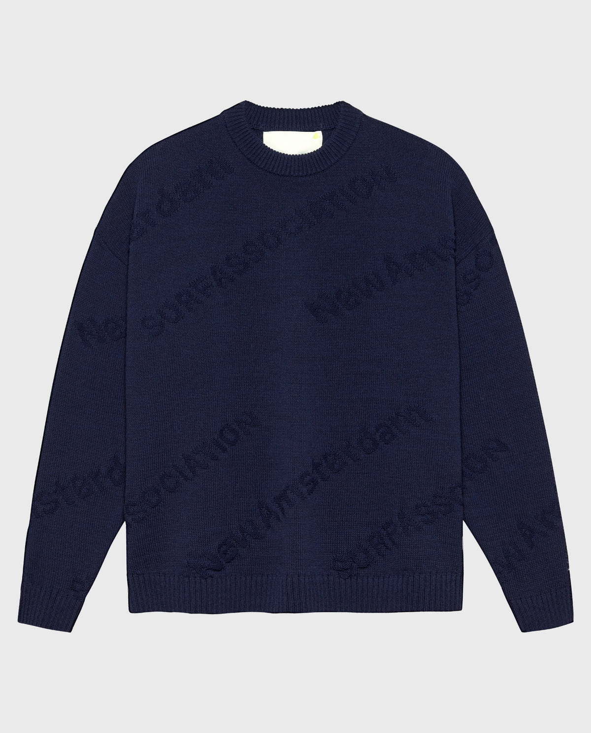 Logo Jacquard Crewneck Night