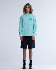 Logo Longsleeve Ocean Wave/Sea Green