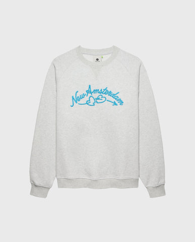 Love Connect Crewneck Sweater Grey Melange