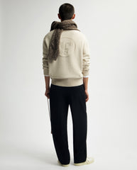 Face Knitted Crewneck Ancient Scroll