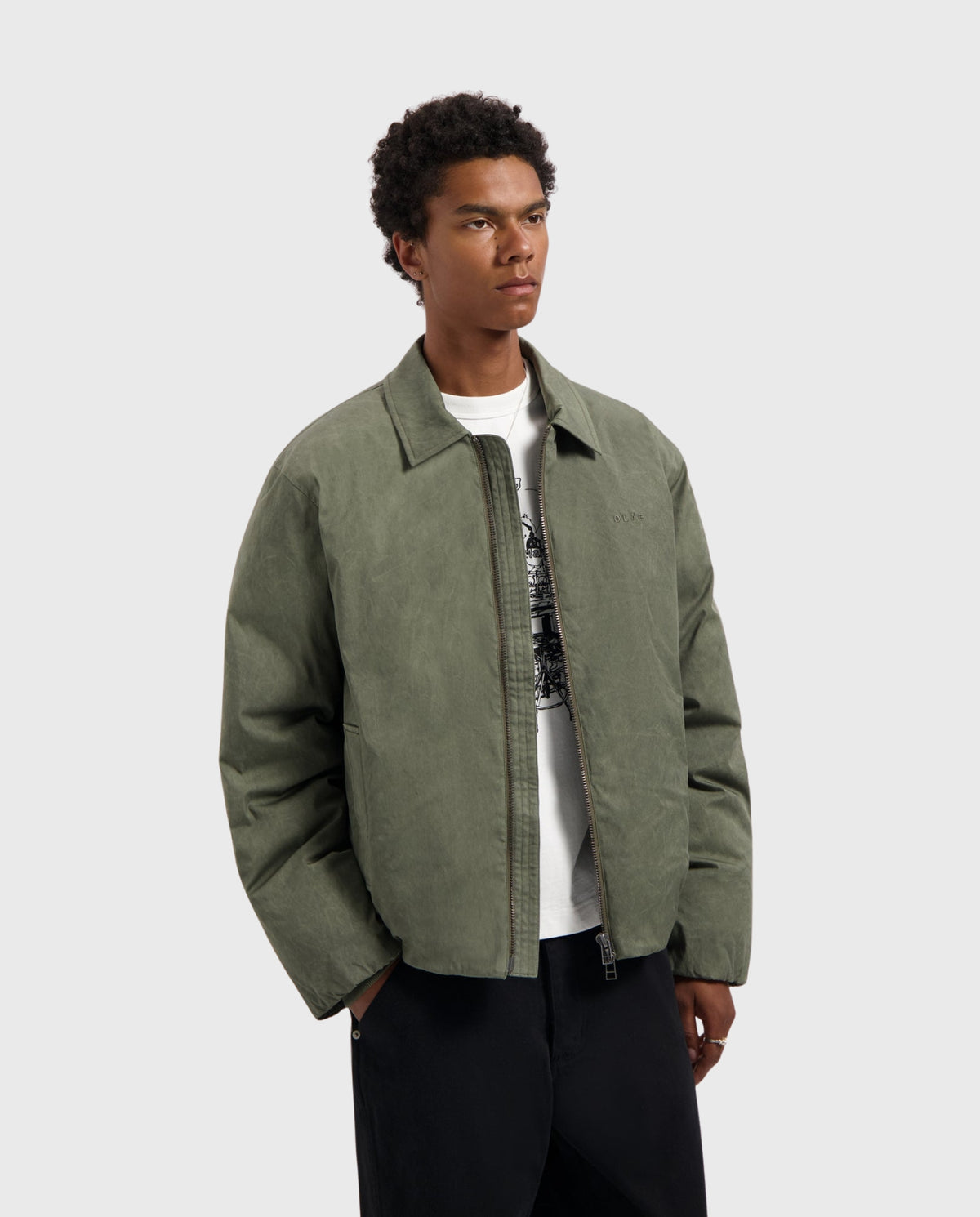 Medium Padded Jacket Olive Night