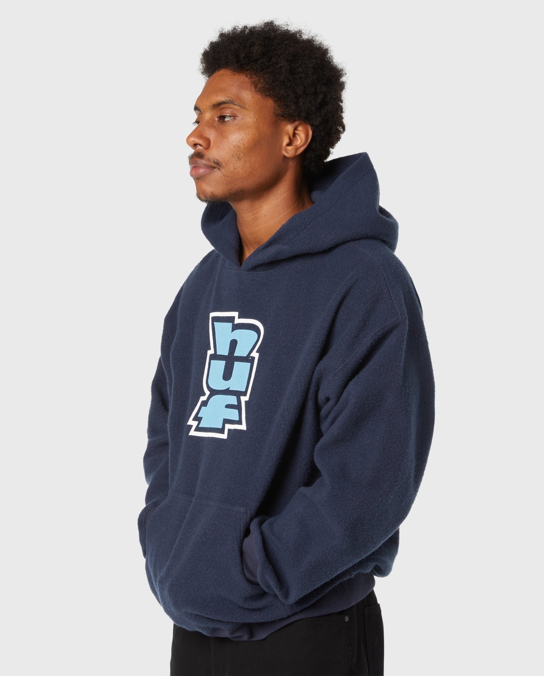 Megablast Reverse Hoodie Navy