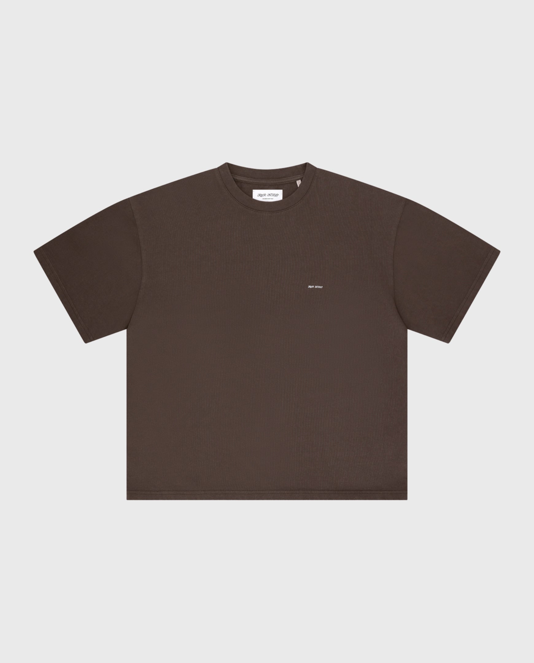 Micro Logo Cropped T-shirt Coffee