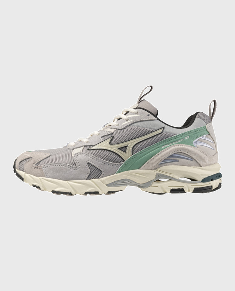 Wave Rider 10 hardloopschoen zijaanzicht met mintgroene overlay