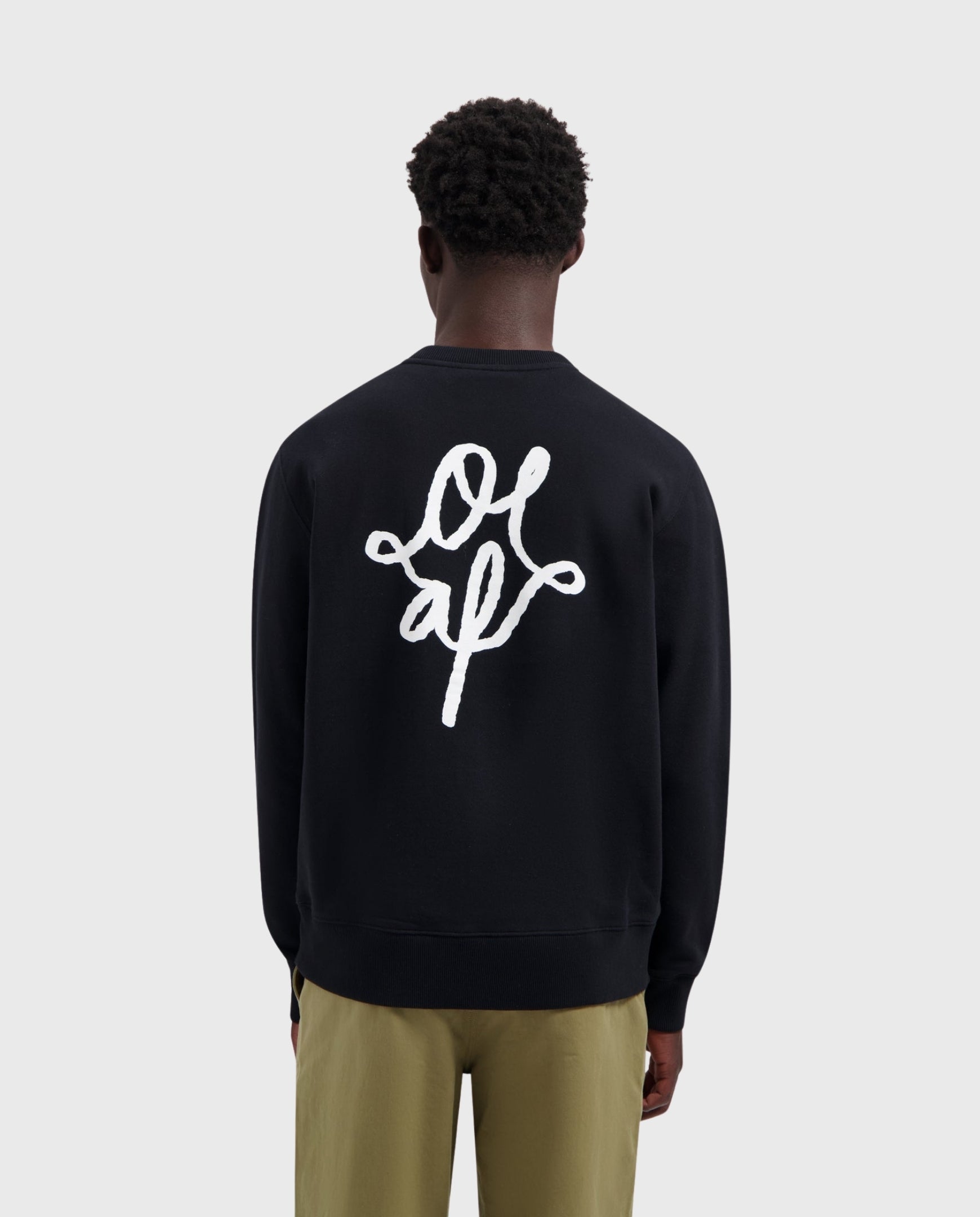 Monogram Graphic Crewneck Black